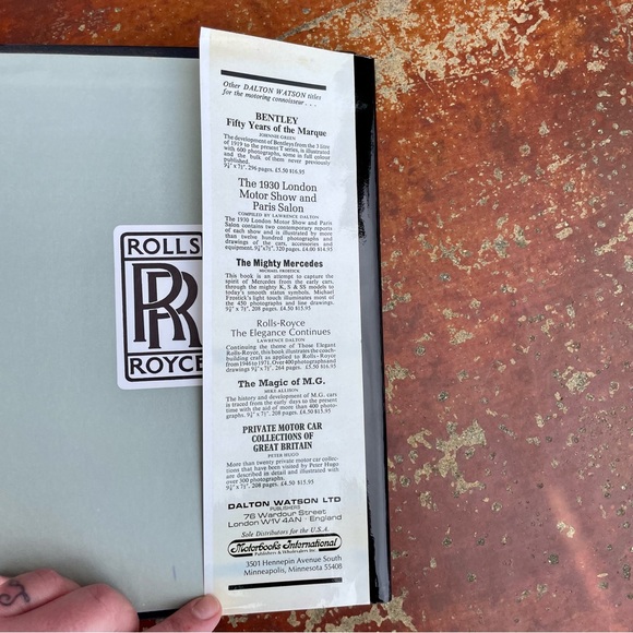 VINTAGE BOOK: Those Elegant Rolls-Royce 1973 Printing Hardcover - Picture 11 of 11